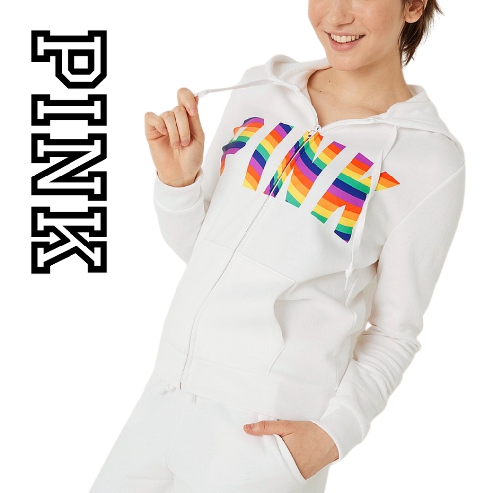 Victoria's Secret Pink - Everyday Lounge Perfect Full Zip Hoodie -XLarge…